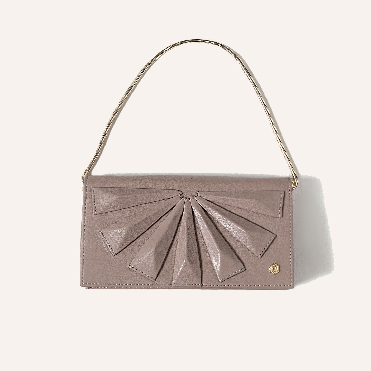 Wallet on Chain Taupe Grey