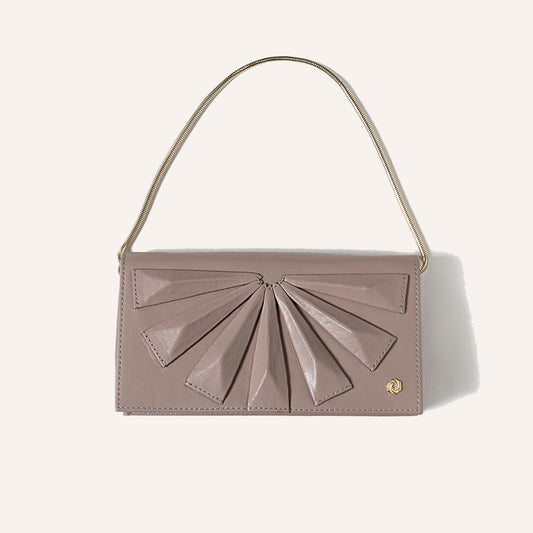 Wallet on Chain Taupe Grey